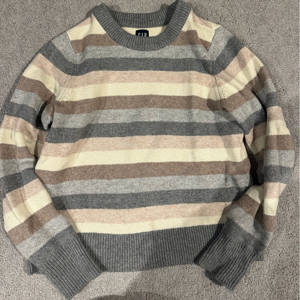 GAP Striped Crewneck Sweater
